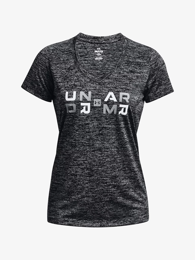 Dames T-shirt Under Armour  Tech Twist Graphic SSV-BLK
