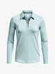 Dames T-shirt Under Armour  Zinger MicroStripe LSPolo-BLU S