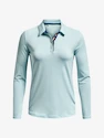 Dames T-shirt Under Armour  Zinger MicroStripe LSPolo-BLU S