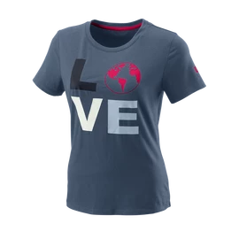 Dames T-shirt Wilson Love Earth Tech Tee W China Blue