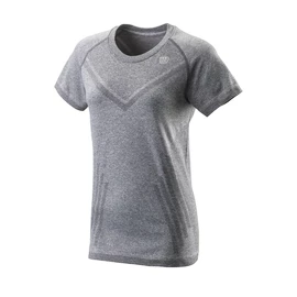 Dames T-shirt Wilson Power Seamless Crew Dark Grey