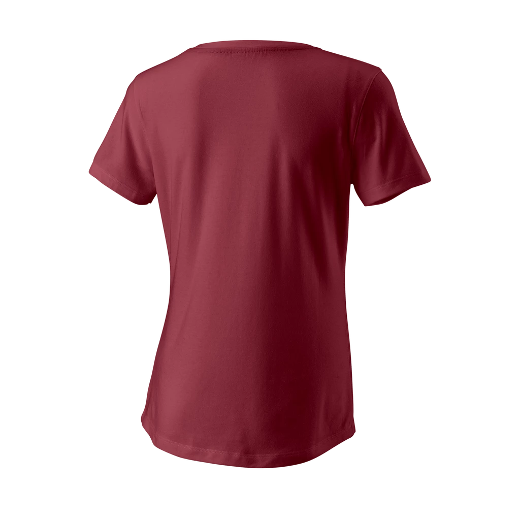 Dames T-shirt Wilson  Racket Duo Tech Tee W Earth