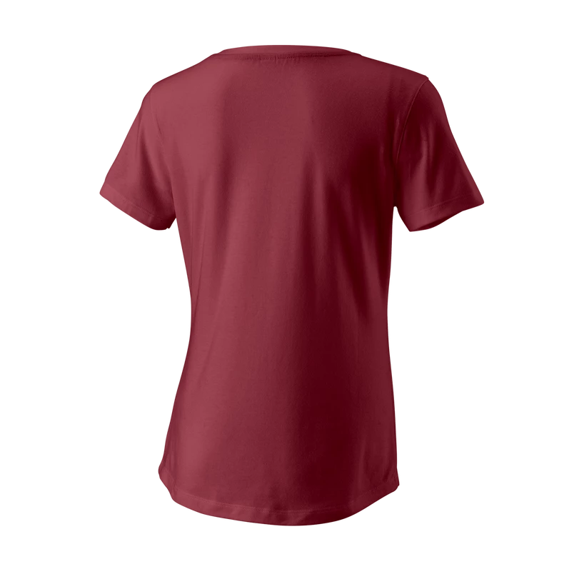 Dames T-shirt Wilson  Racket Duo Tech Tee W Earth M