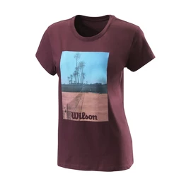 Dames T-shirt Wilson Scenic Tech Tee Fig