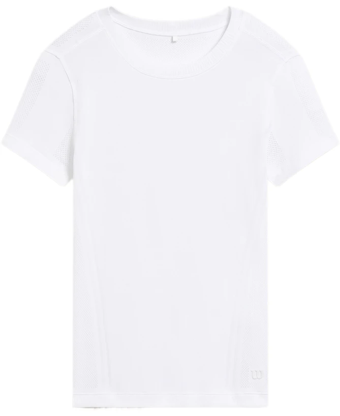 Dames T-shirt Wilson  W Pro Seamless Tee Bright White S