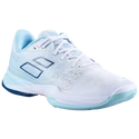 Dames tennisschoenen Babolat Jet Mach 3 All Court Women White/Angel Blue