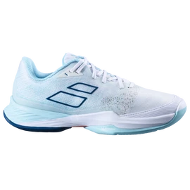 Dames tennisschoenen Babolat Jet Mach 3 All Court Women White/Angel Blue