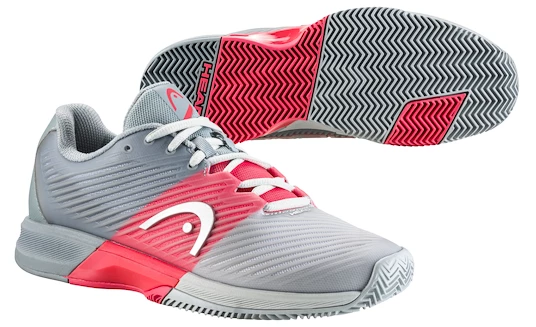 Dames tennisschoenen Head Revolt Pro 4.0 Clay Grey Coral Sportega