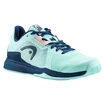 Dames tennisschoenen Head Sprint Team 3.5 Clay Aqua/Dark Blue