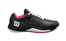 Dames tennisschoenen Wilson Rush Pro 4.0 W Clay Black/Hot Pink