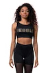 Dames top Nebbia Intense Gold Mesh Mini Top 830 black S