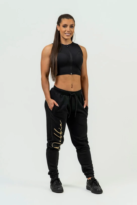 Dames top Nebbia Intense Women's Compression Push-Up Top Mesh 842 Gold