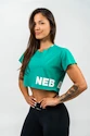 Dames top Nebbia POWERHOUSE Oversized Crop Top 279 green