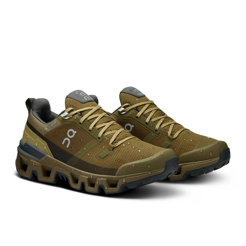 Dames vrijetijdsschoenen On Cloudwander Waterproof Hunter/Safari