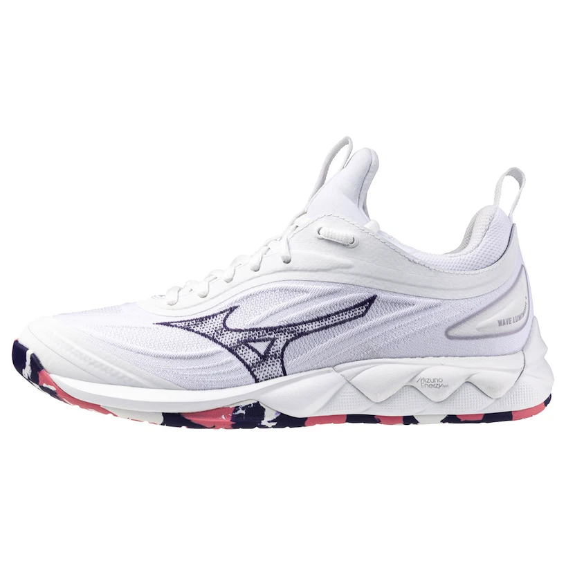 Dames zaalschoenen Mizuno  Wave LUMINOUS 3 W White/Violet Indigo