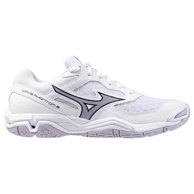 Dames zaalschoenen Mizuno  Wave PHANTOM 3 W White/Violet Indigo