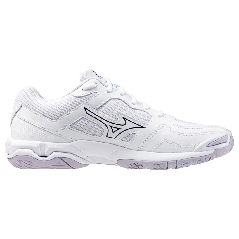 Dames zaalschoenen Mizuno  Wave PHANTOM 3 W White/Violet Indigo
