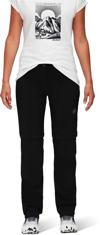 Damesbroek Mammut  Runbold Zip Off Pants Black 44