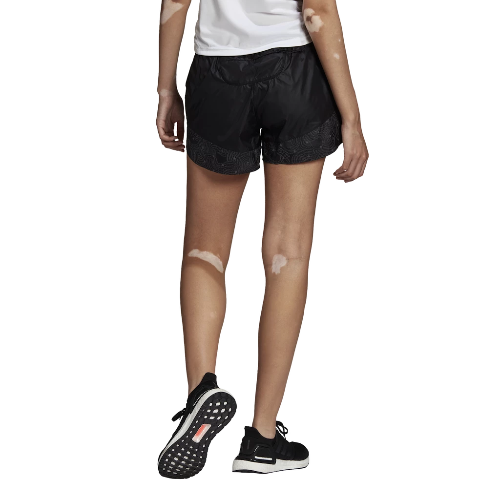 Damesshort adidas  Run Fast Radically Reflective Running Black