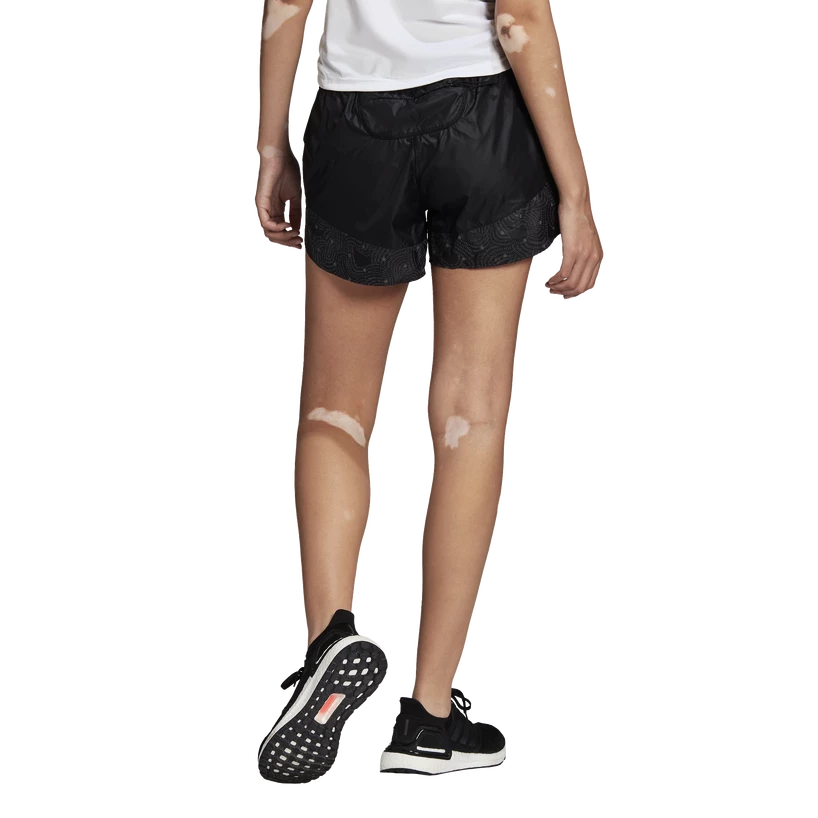 Damesshort adidas  Run Fast Radically Reflective Running Black
