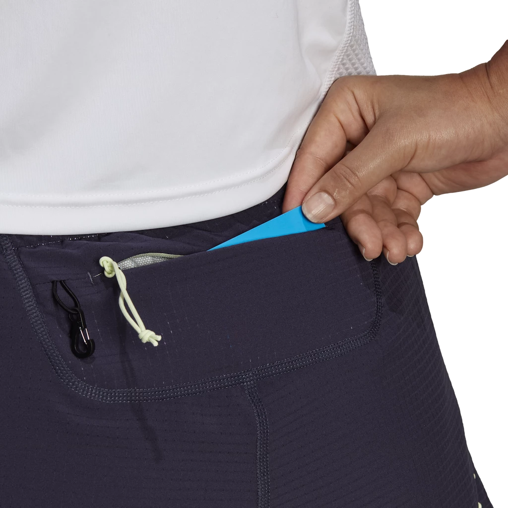 Damesshort adidas  Run Fast Shorts Shadow Navy