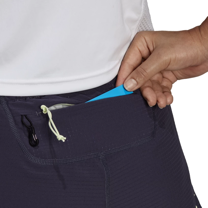 Damesshort adidas  Run Fast Shorts Shadow Navy L