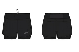 Damesshort Inov-8 Trailfly Ultra 3" 2in1 Short Black