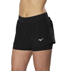 Damesshort Mizuno ER 2in1 Short Black