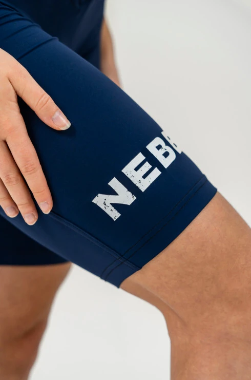 Damesshort Nebbia Barbell Therapy Snatched Blue