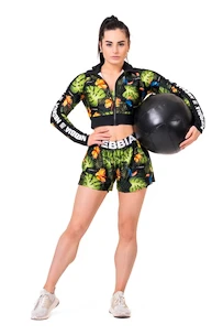 Damesshort Nebbia  High-energy double layer shorts 563 jungle green