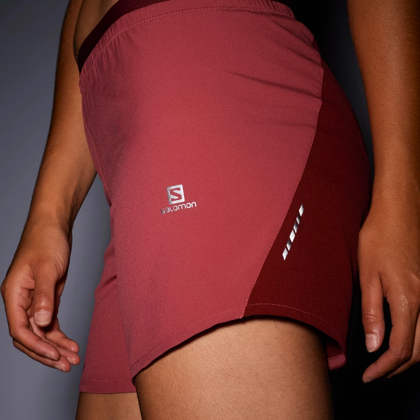 Damesshort Salomon Cross 5" Short Earth Red