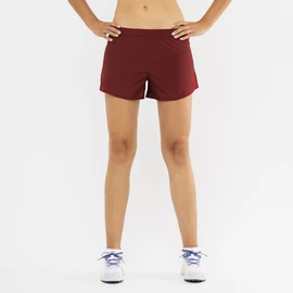 Damesshort Salomon Cross Rebel 4" Short Cabernet