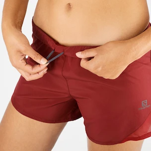 Damesshort Salomon Cross Rebel 4" Short Cabernet XL