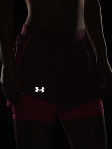 Damesshort Under Armour  Fly By 2.0 2N1 Short-PNK S