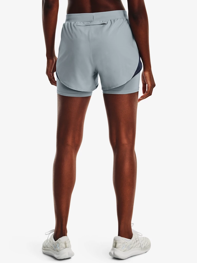 Damesshort Under Armour  Fly By Elite 2-in-1 Short-BLU