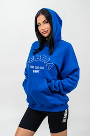 Damessweatshirt Nebbia Oversize sweatshirt met capuchon GYM RAT Blauw