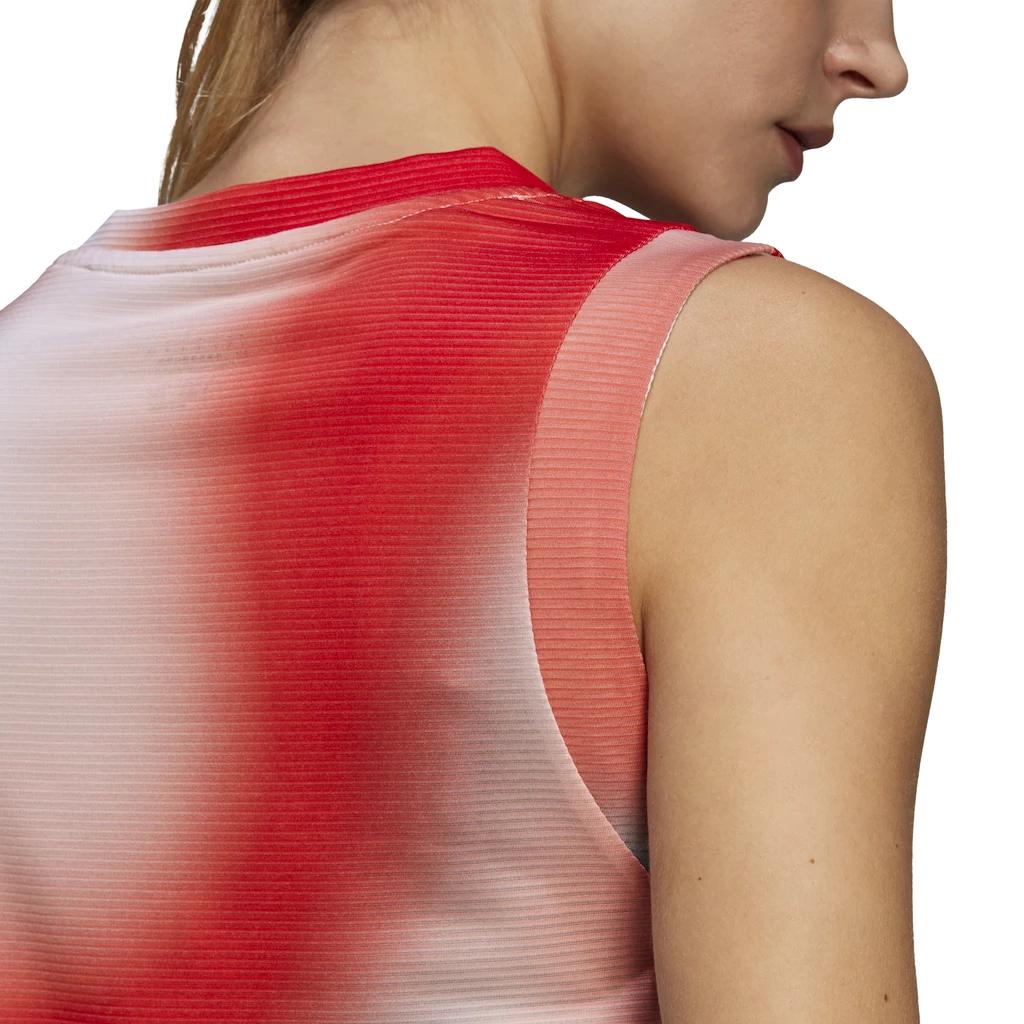 Damestop adidas  Melbourne Printed Match Tank White/Red/Blue