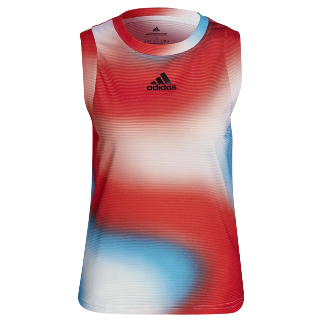 Damestop adidas  Melbourne Printed Match Tank White/Red/Blue