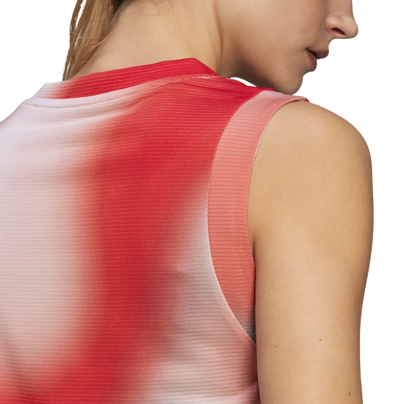 Damestop adidas  Melbourne Printed Match Tank White/Red/Blue