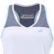 Damestop Babolat  Play Tank Top Women White/Blue