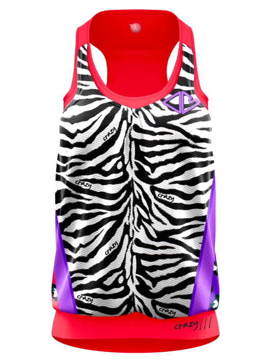Damestop Crazy Idea  Top Break Black/Zebra