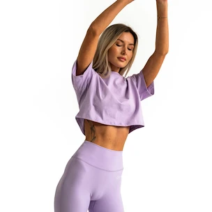 Damestop GymBeam  Limitless Cropped T-shirt Lavender S