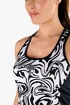 Damestop Hydrogen Chrome Tech Tank Top Black/White