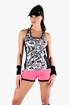 Damestop Hydrogen  Chrome Tech Tank Top Black/White