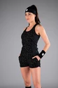 Damestop Hydrogen  Panther Tech Tank Top Black/Grey