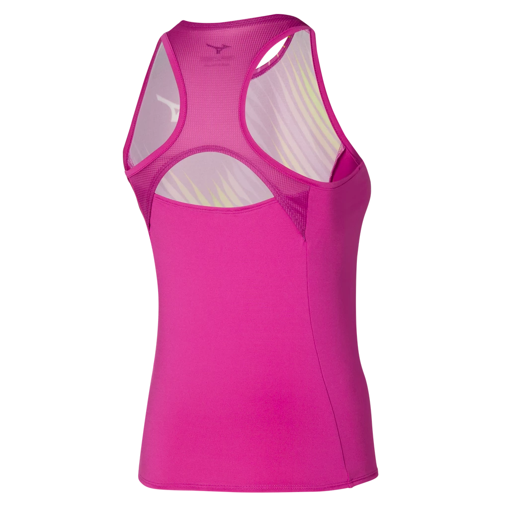 Damestop Mizuno  Printed Tank Fuchsia fedora
