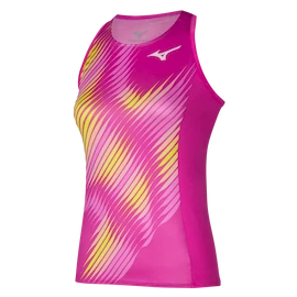 Damestop Mizuno Printed Tank Fuchsia fedora