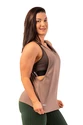 Damestop Nebbia  Sleeveless Loose Cross Back Tank Top "Feeling Good" 419 Brown