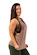 Damestop Nebbia  Sleeveless Loose Cross Back Tank Top "Feeling Good" 419 Brown
