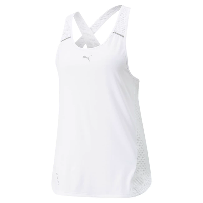 Damestop Puma  Run Cloudspun marathon Tank Puma White